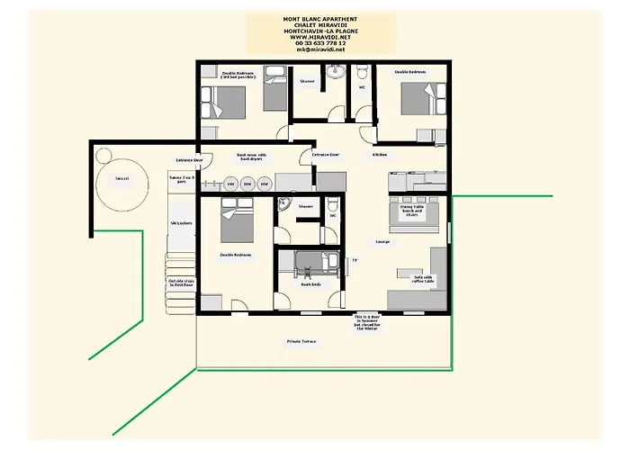 Miravidi, Montchavin-la Plagne, Jacuzzi & Sauna Appartement La Plagne